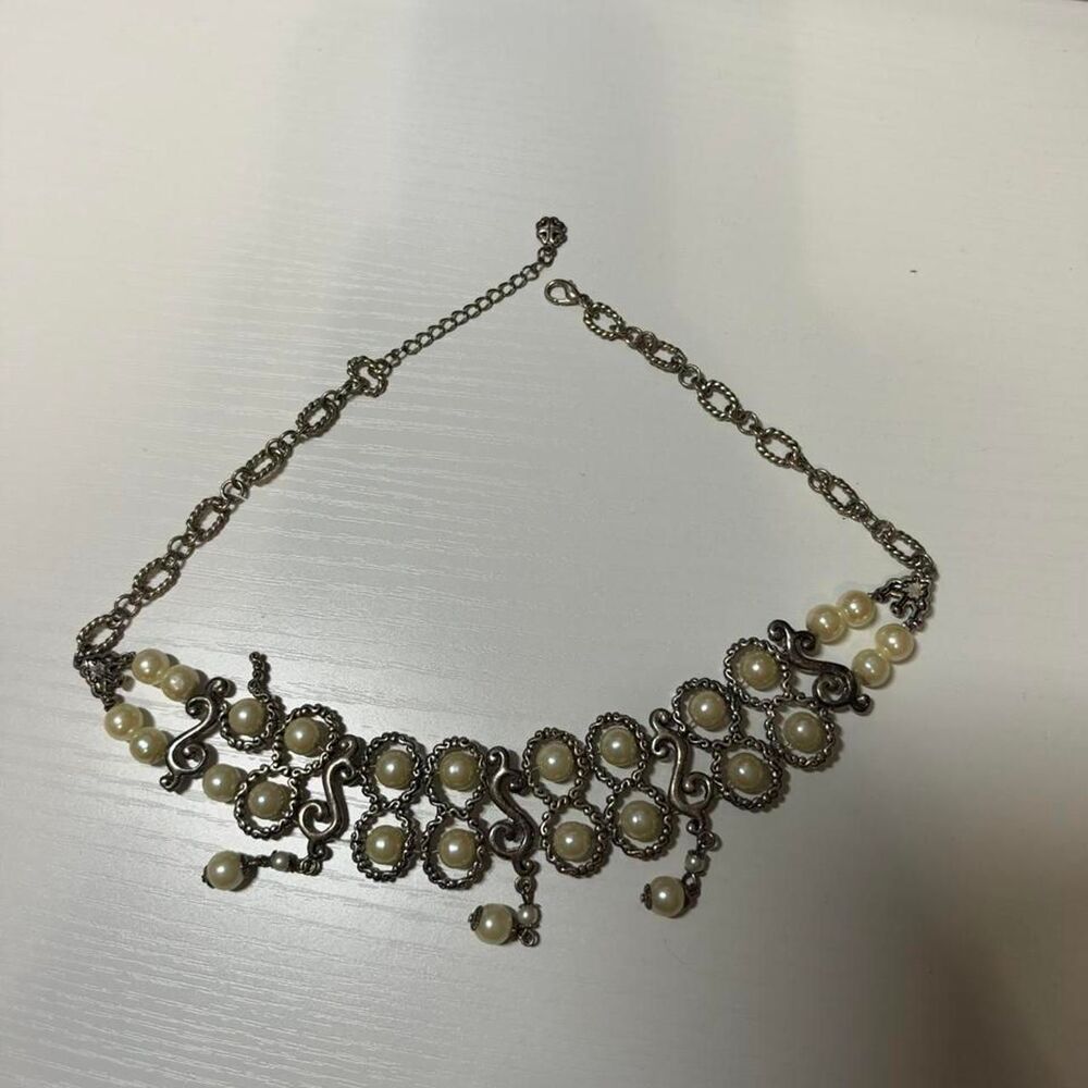 Source-unknown Women's Silver and White Jewelry